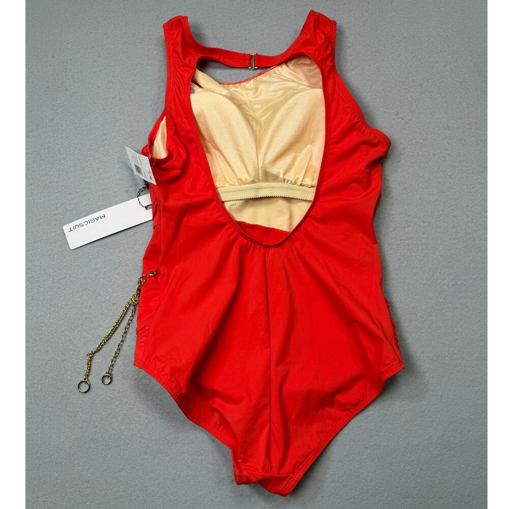 Magicsuit Women's Hyperlink Annette One-Piece Swimsuit - Persimmon 12 $182 - Picture 2 of 14